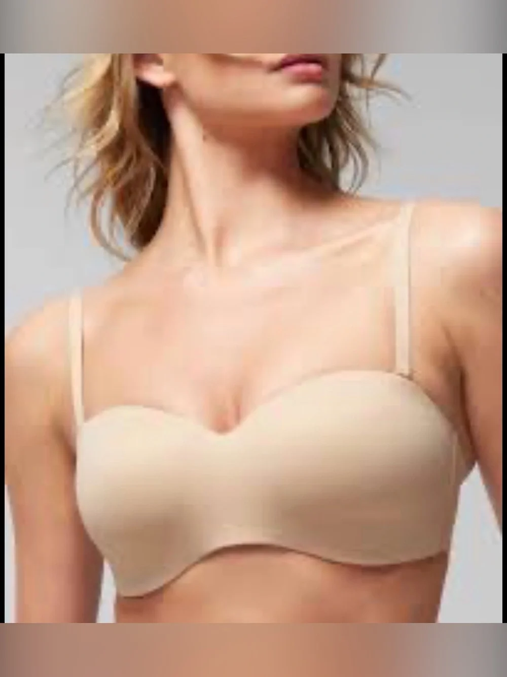 NWT Soma Enbliss stay put Strapless Bra in Pale Sand Tan Size 38C